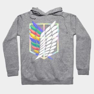 colors of freedom (back design) Hoodie